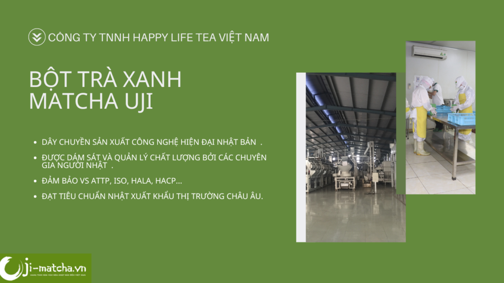 Bột Trà Xanh Matcha Uji Nhật Bản Công Nghệ Hiện Đại